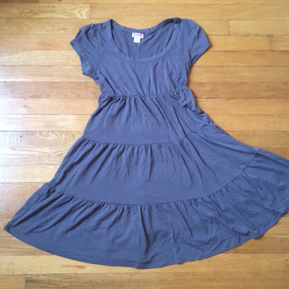 Gray Casual Jersey Stretchy Knit Mossimo Dress